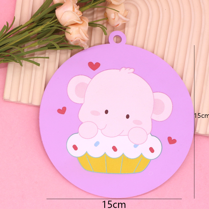 Large square purple elephant coaster