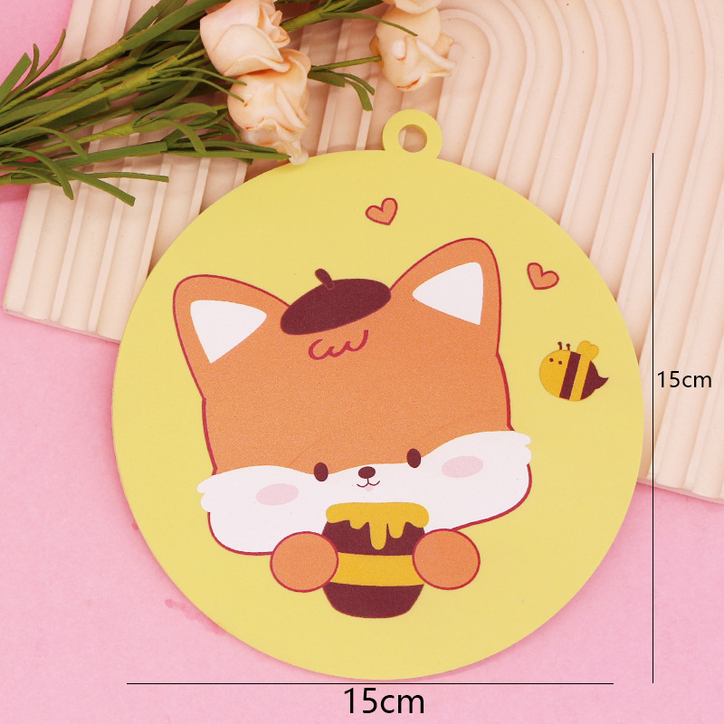Large Square Honey Pot Fox Coaster