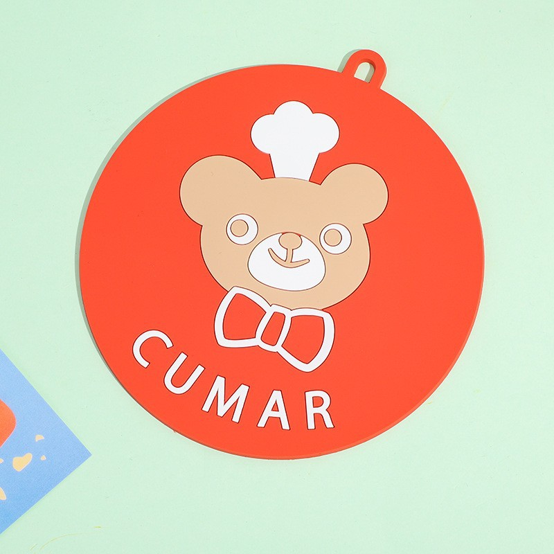 Cooking Bear - Magenta, 15 cm